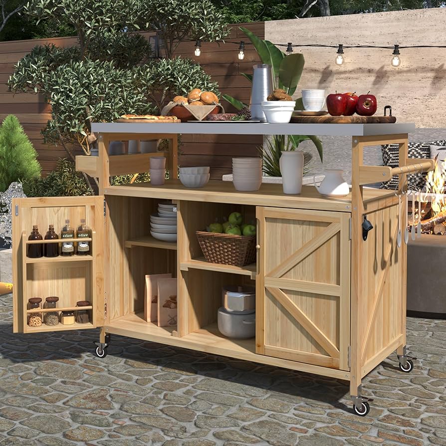 Portable Outdoor Kitchen Units for Flexible Layouts