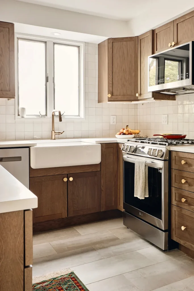 U-Shaped Kitchen Layout for High Storage Needs