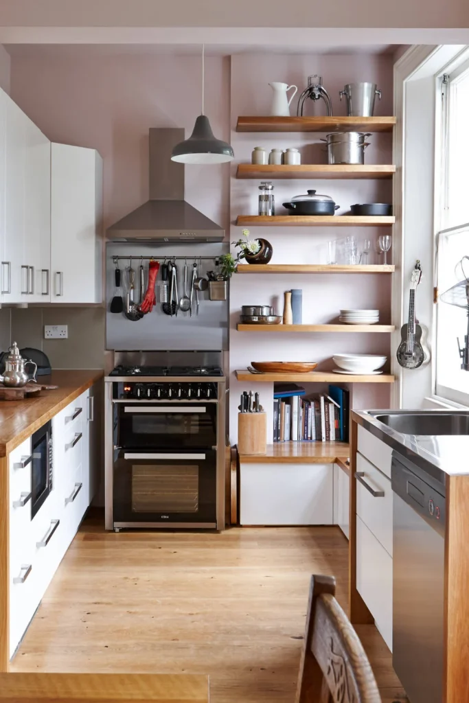 U-Shaped Kitchen Layout for High Storage Needs