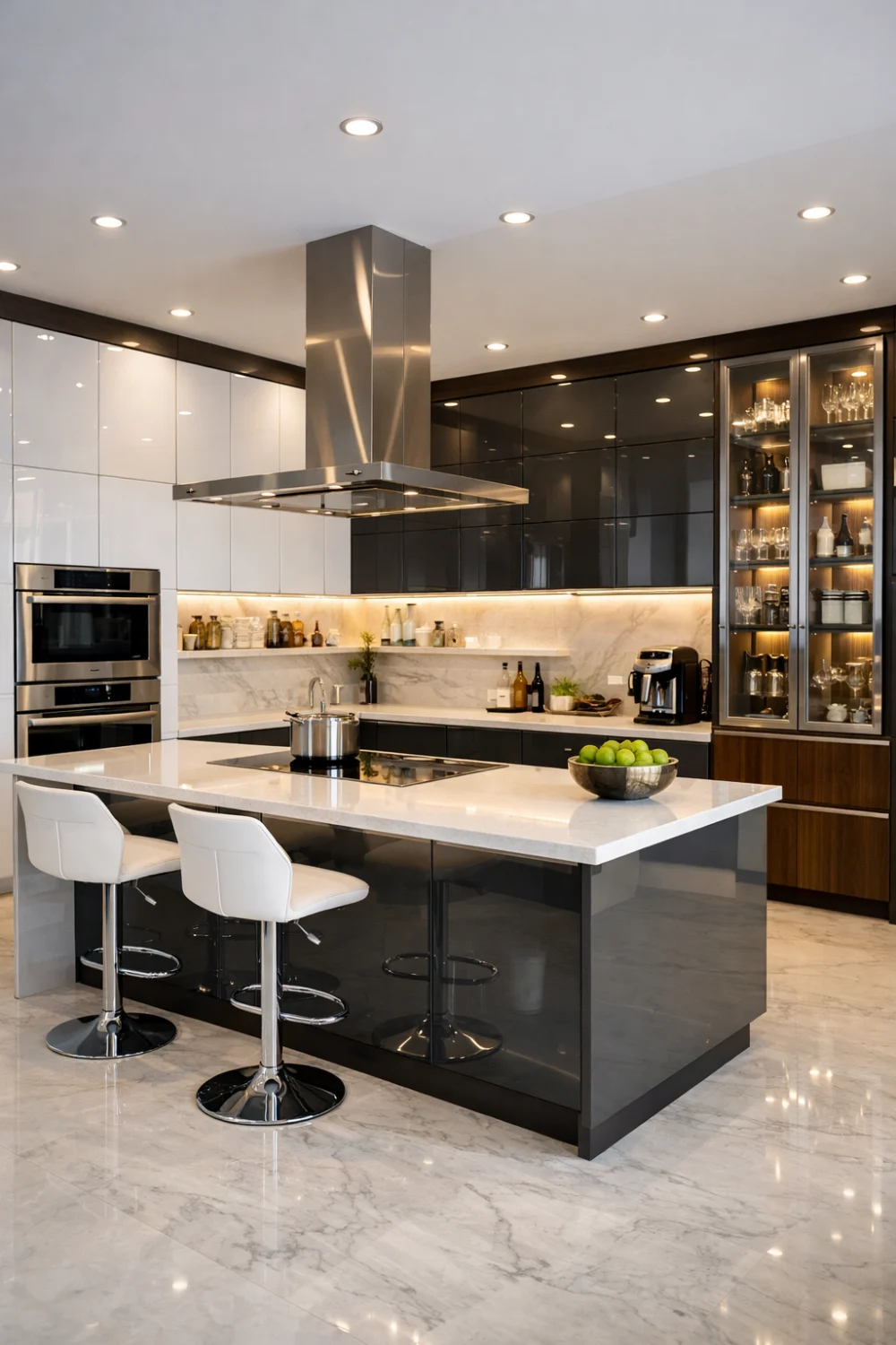 Combination Glass and Acrylic Shutters