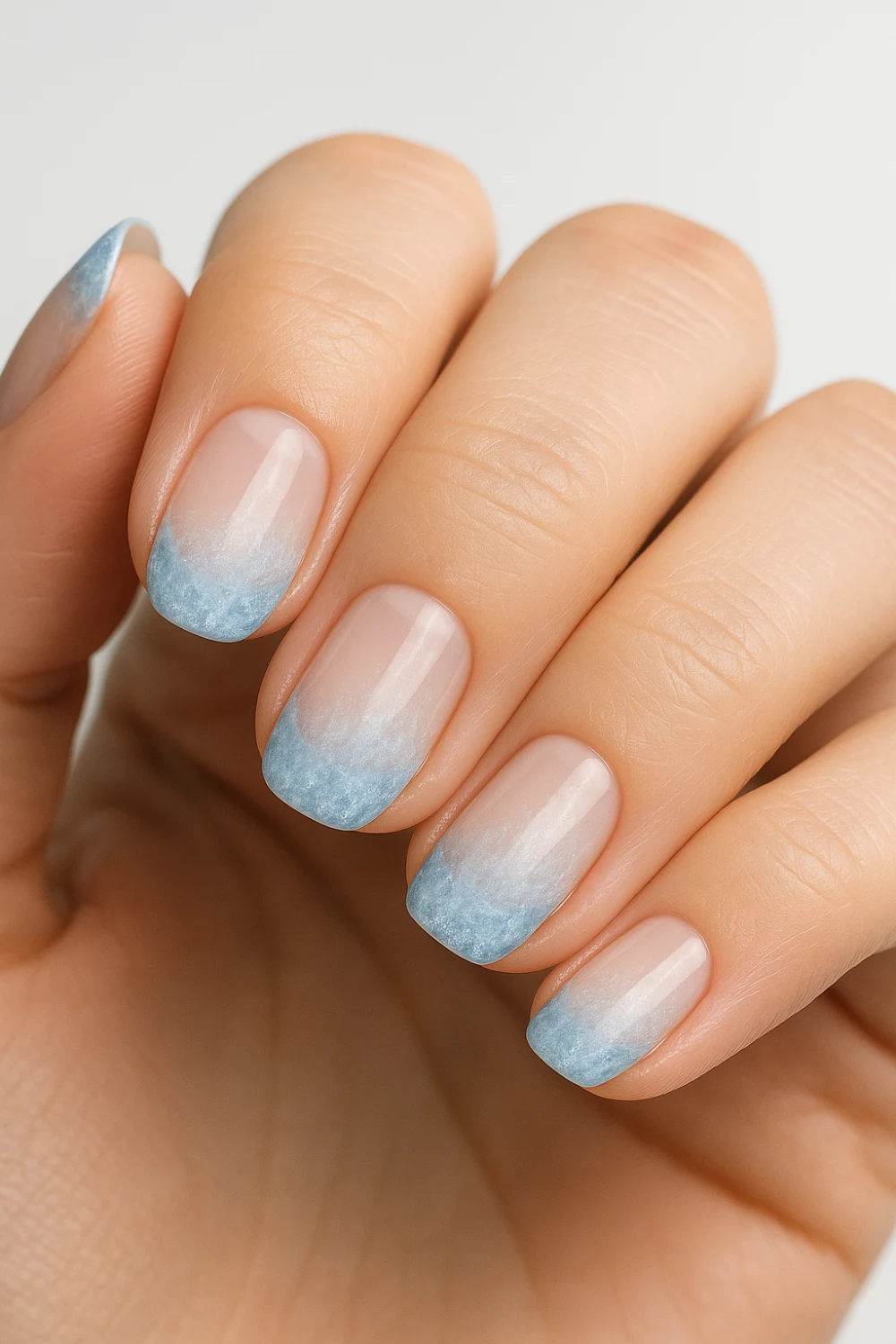 Frostbite Blue French Tips