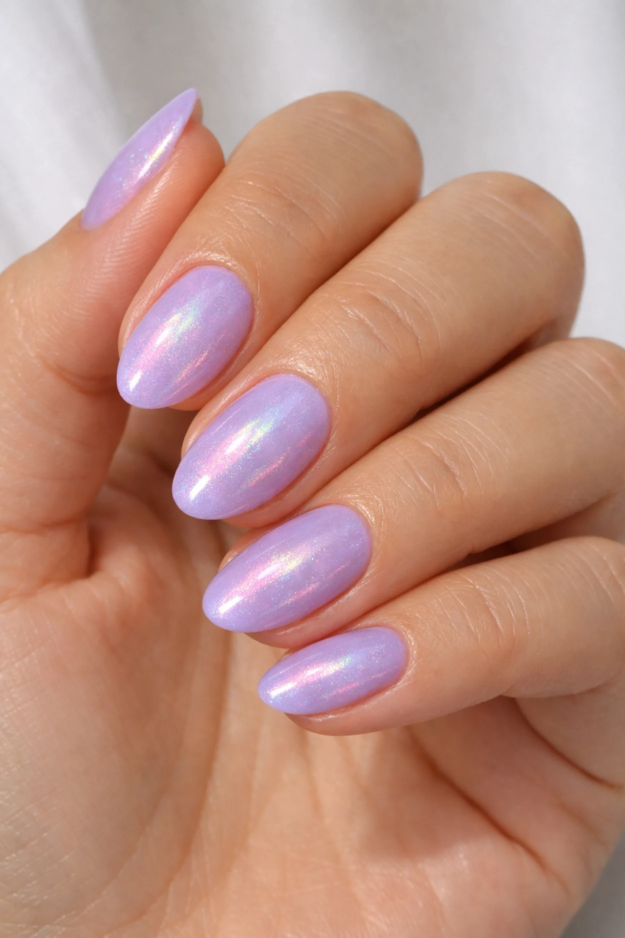 Iridescent Lavender Nails