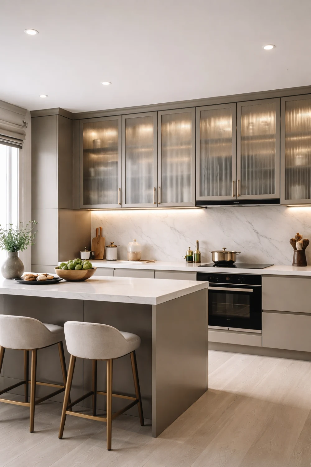 Textured Glass Shutters