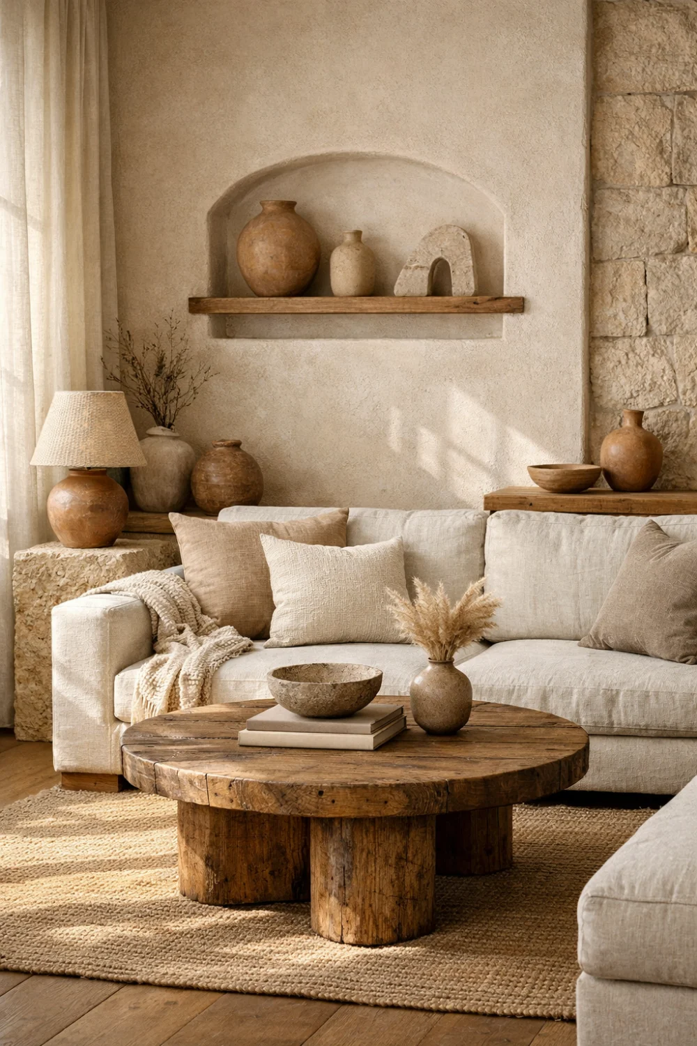 From Cold Minimalism to Warm Material Interiors