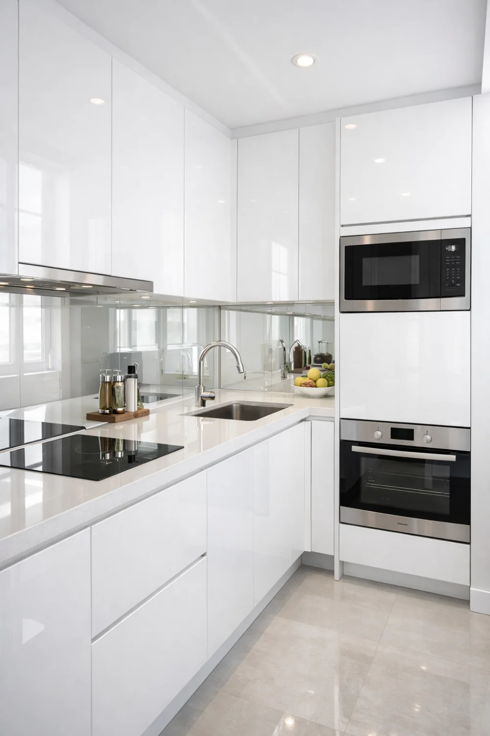 Glossy White Finishes That Reflect Light