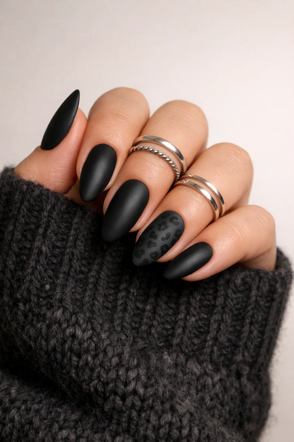 Matte Black Leopard