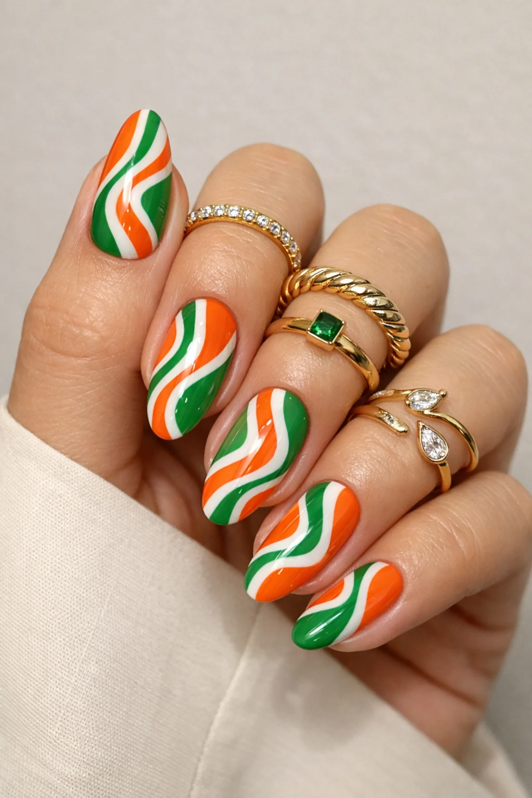 Mod Orange and Green