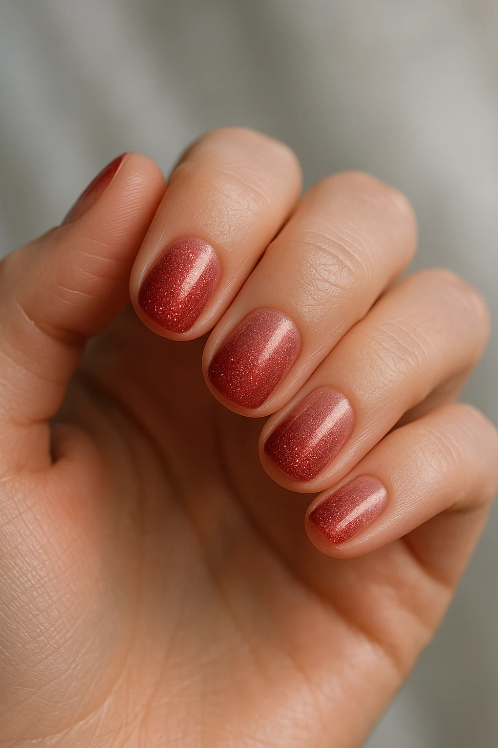 Red Shimmer Dust Fade