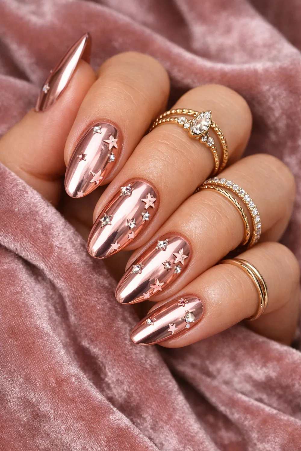 Rose Gold Stars