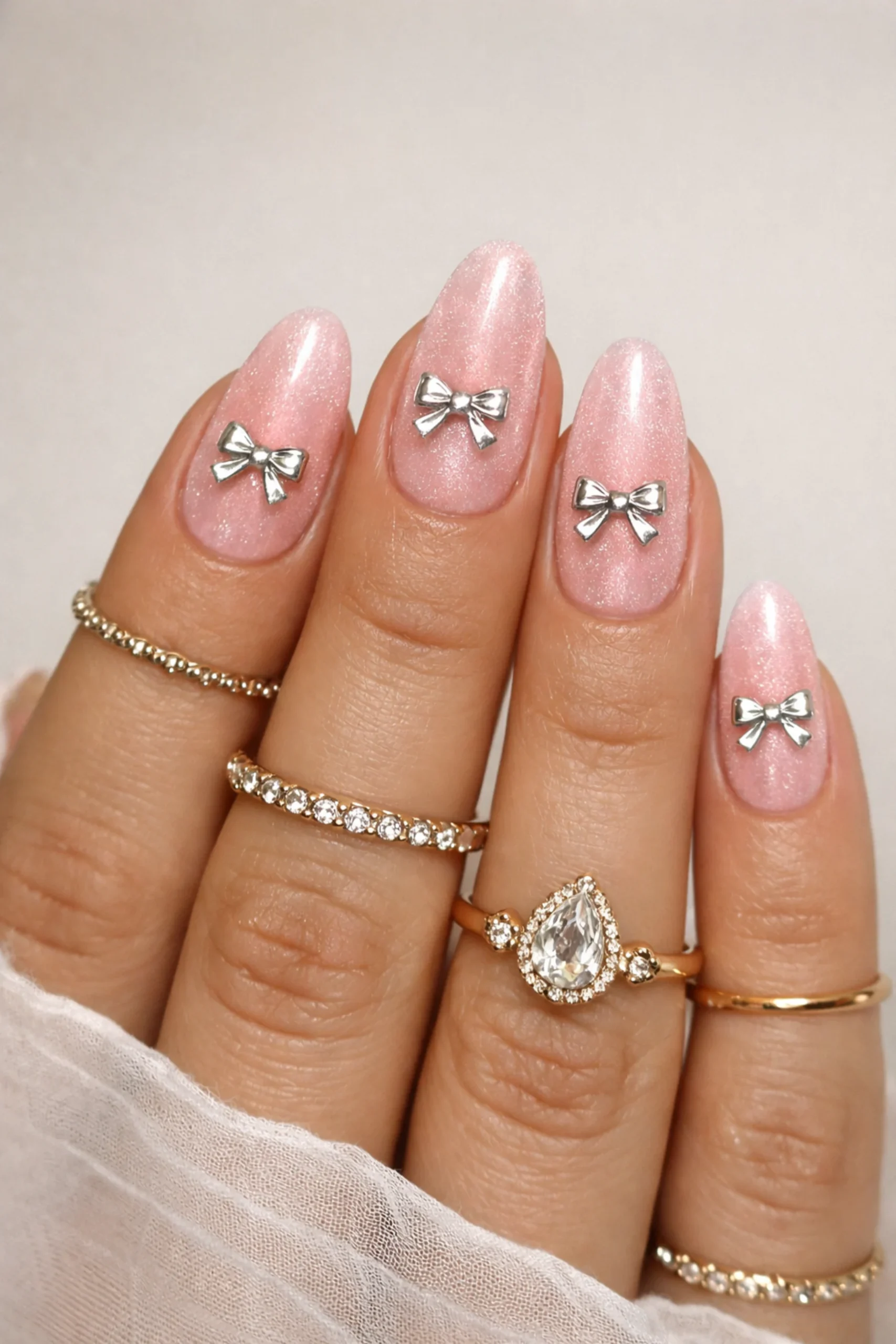 Simple Coquette Nails