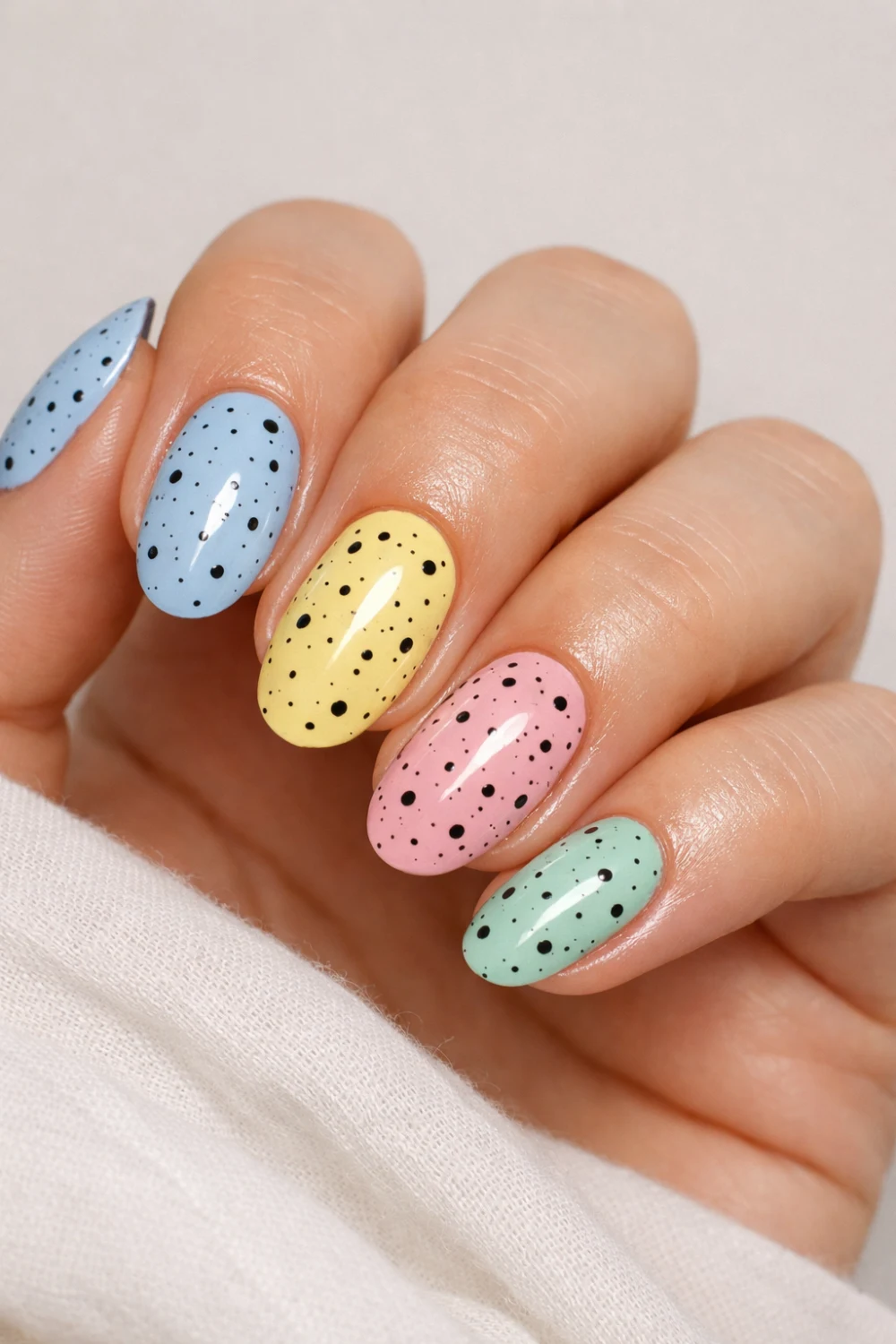Speckled Egg Nails for Easter