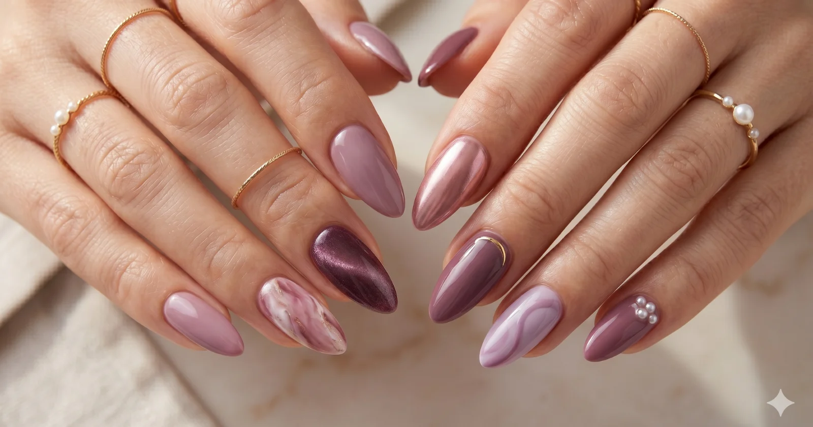 16 Marvelous Mauve Nail Designs to Try