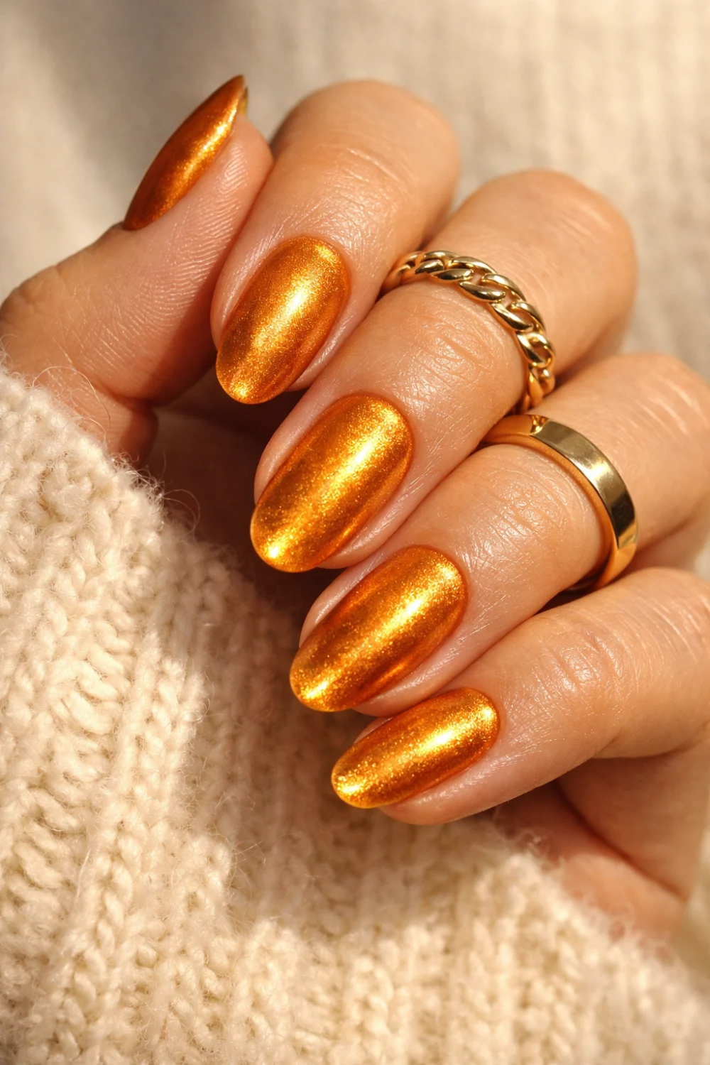 Amber Velvet Nails