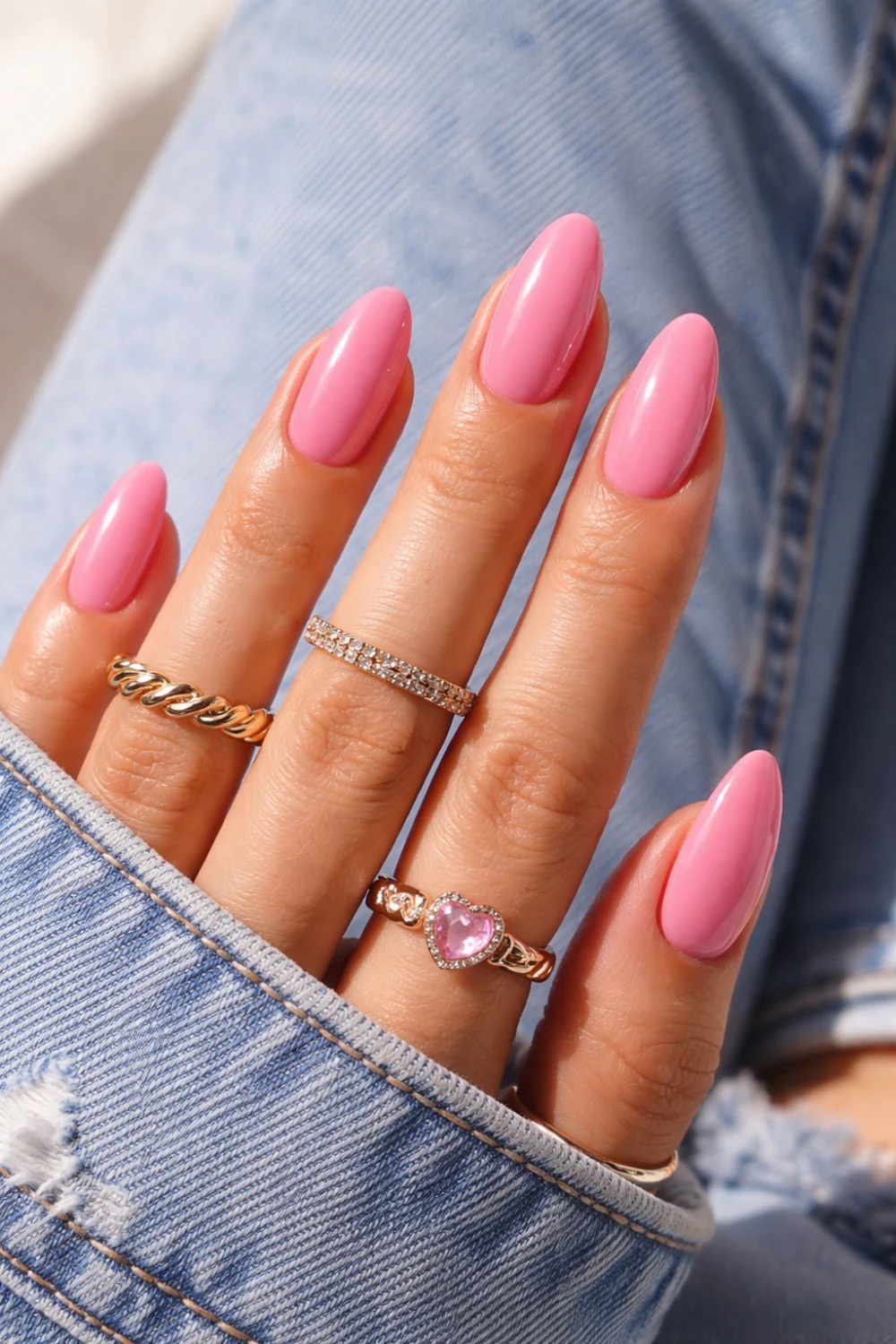 Bubblegum Pink Nails