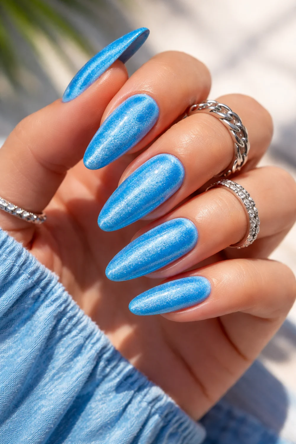 Cerulean Velvet Nails