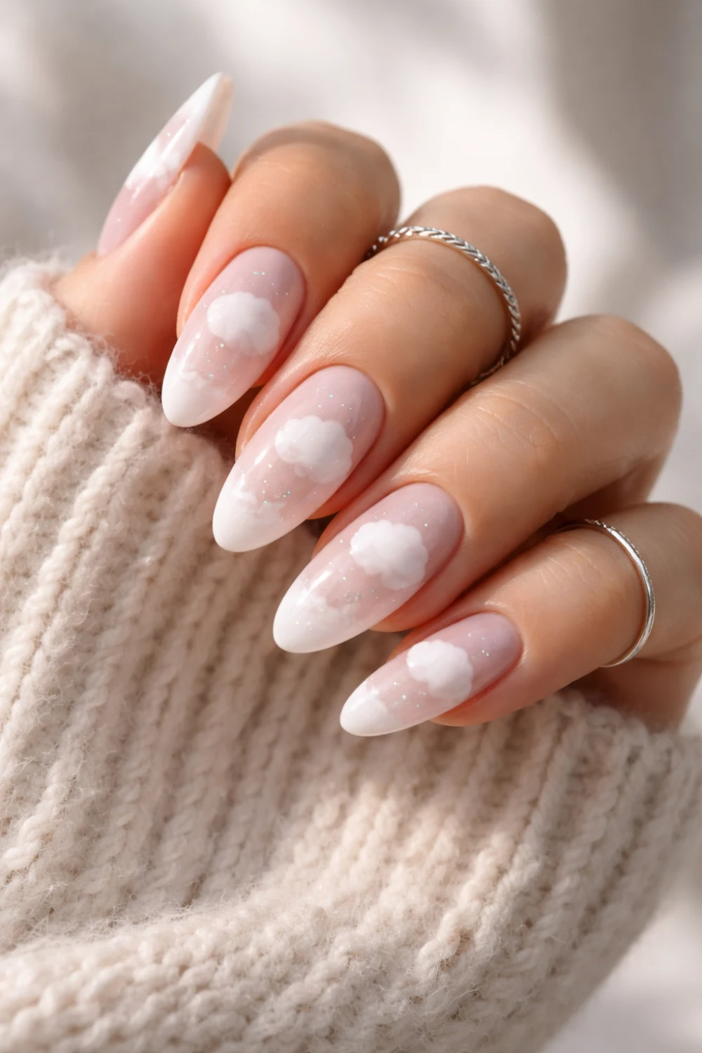 Cloud Light Pink Nails