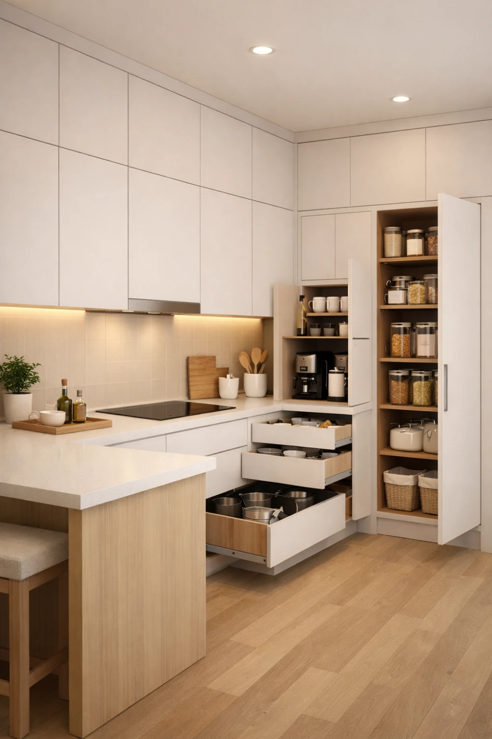 Modern Bloxburg Kitchen with Hidden Storage