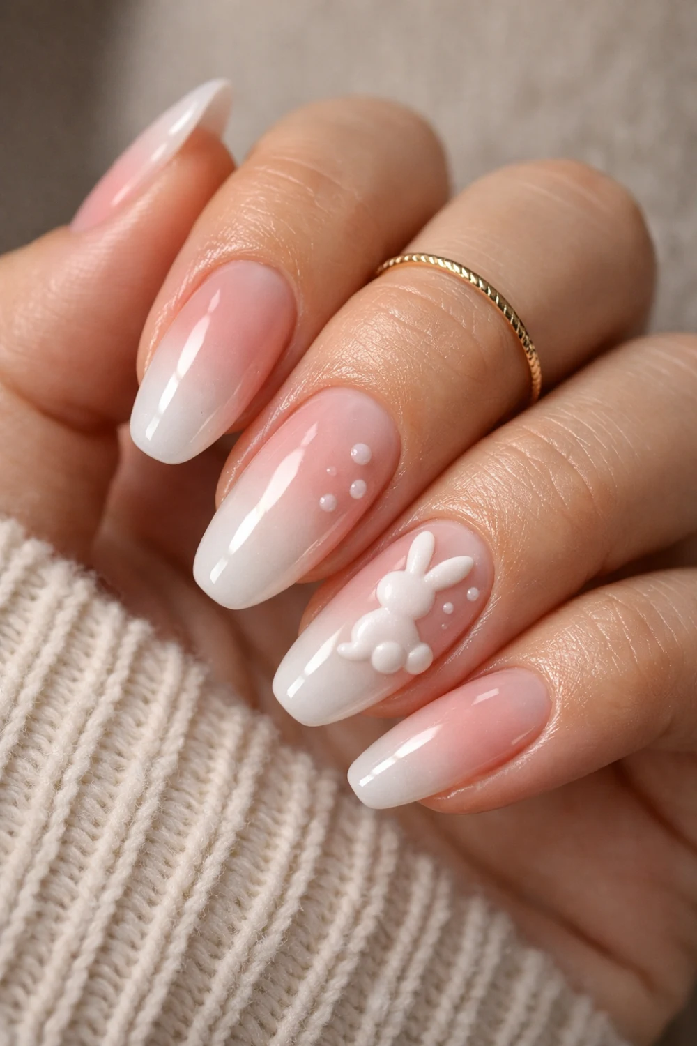 Ombrunny Bunny Nails