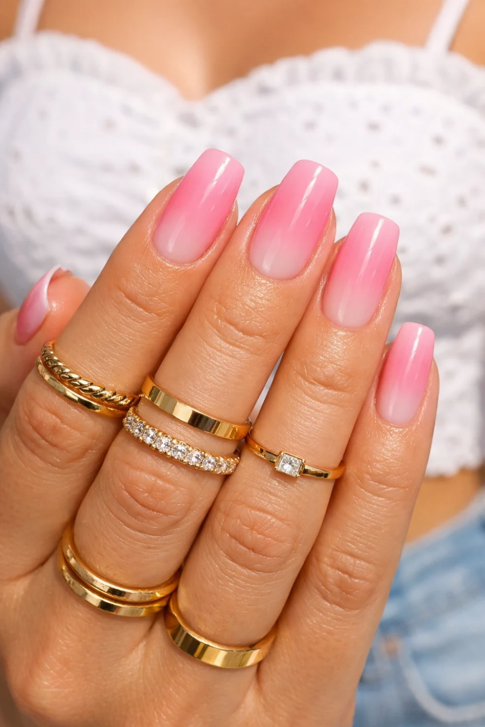 Popsicle Pink Nails