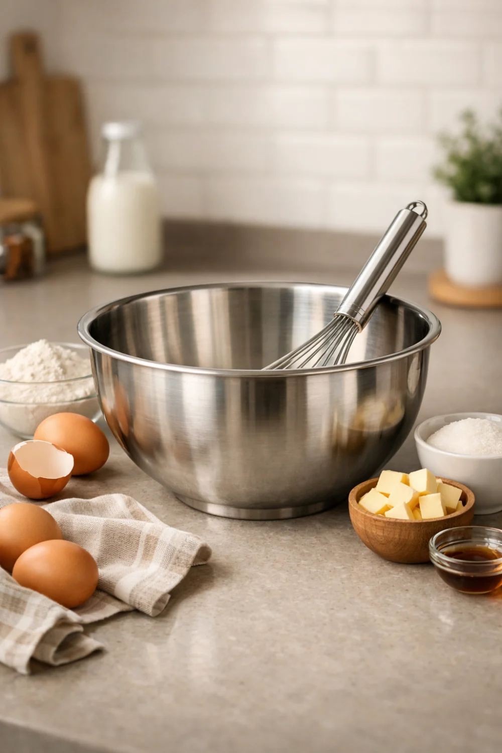 Single Stainless Steel Mixing Bowl