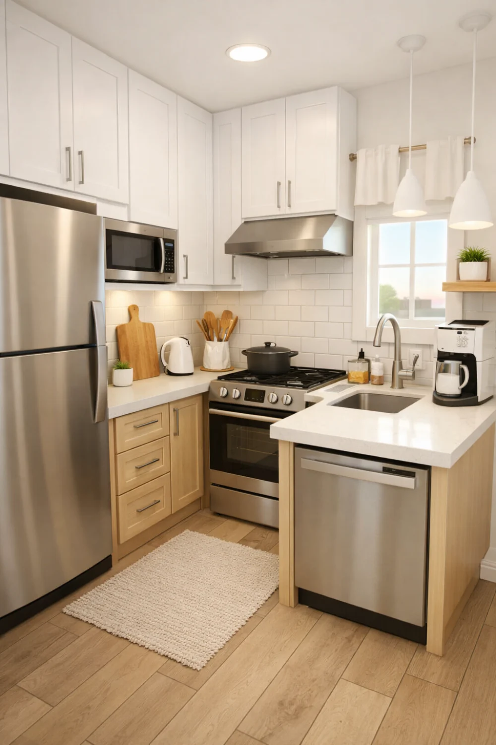 Small Bloxburg Kitchen with Smart Layout