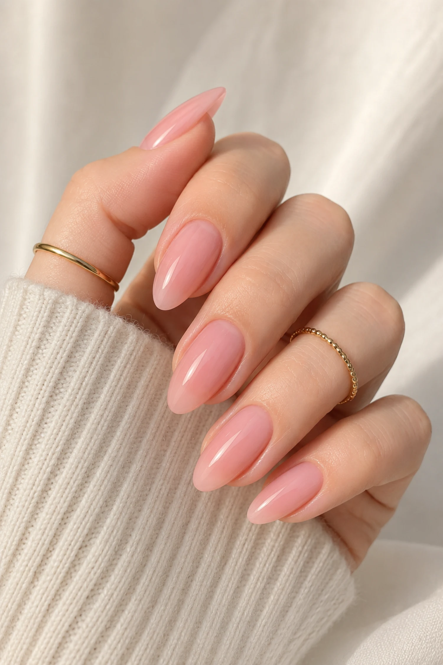 Simple Strawberry Milk Nails