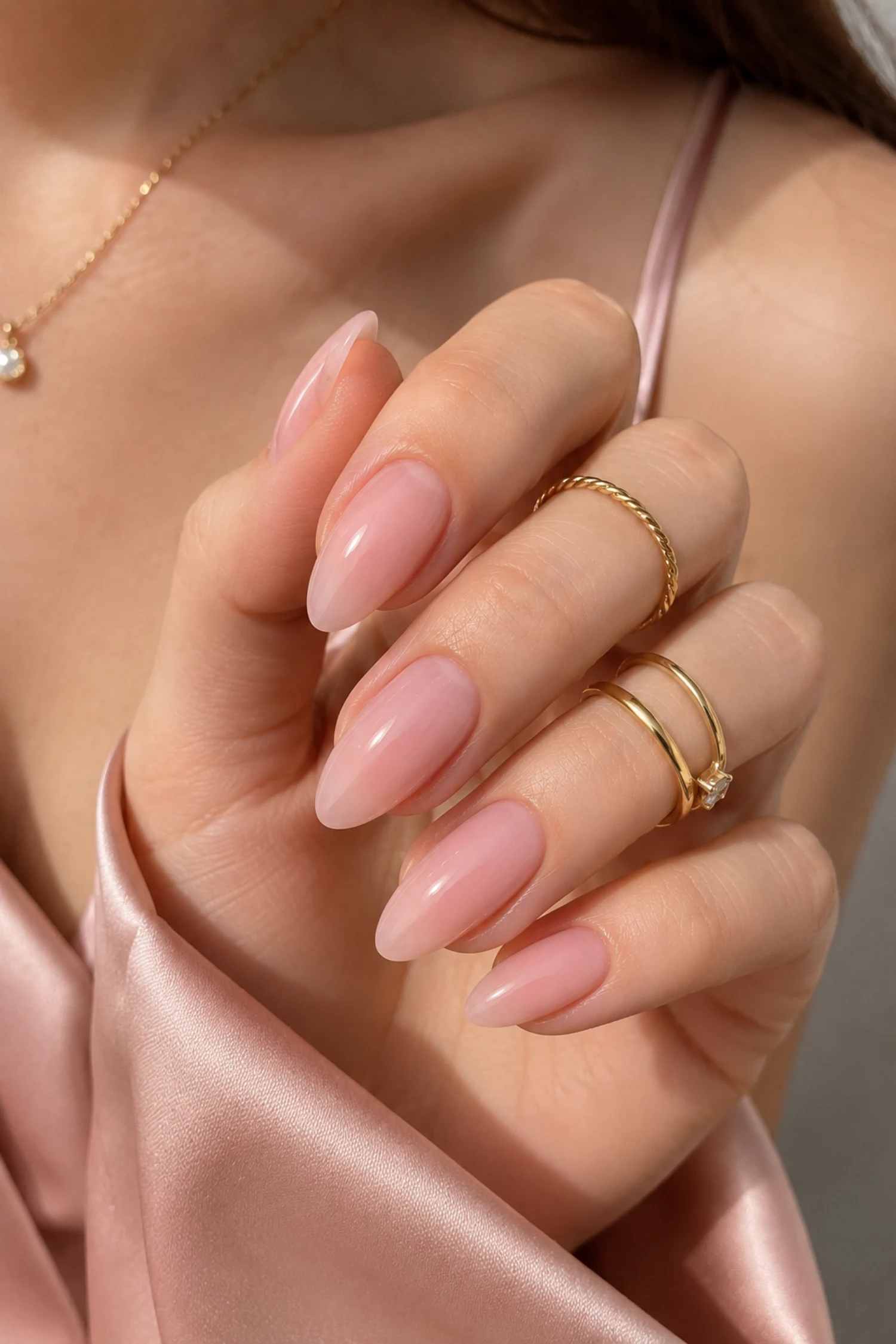 Strawberry Almond Nails